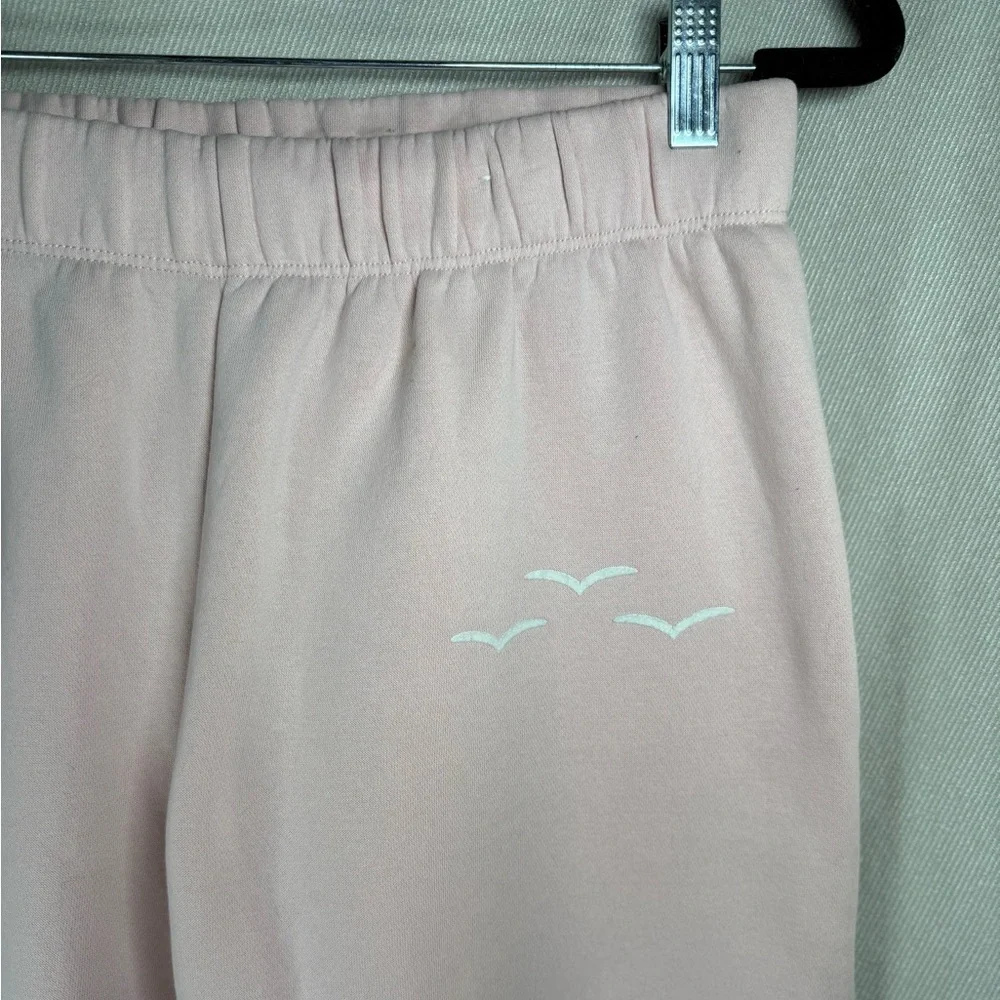 Lazy Pants Niki Fleece Relaxed Joggers with Stain (See Photos) - Medium in Pink - Picture 3 of 9